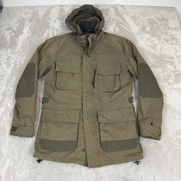 Abercrombie & Fitch Jacket Mens Medium Military Field Coat Utility Parka Outdoor - Picture 1 of 12